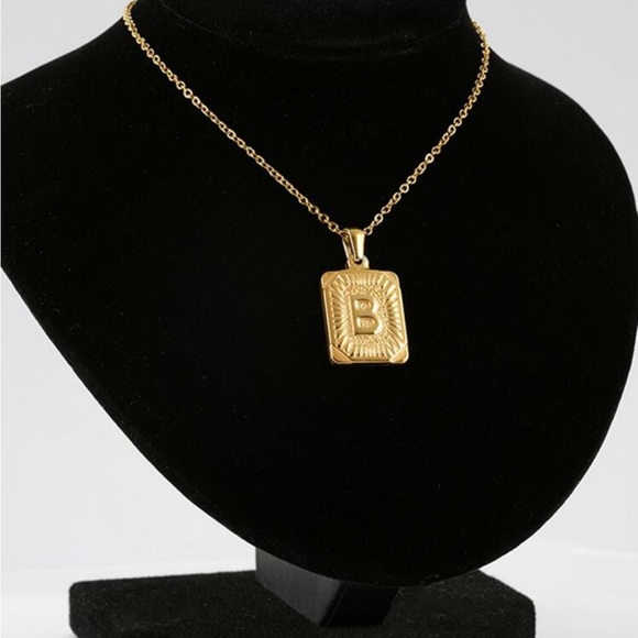 Luxe Golden [A] Bar Necklace - Picture 6 of 6